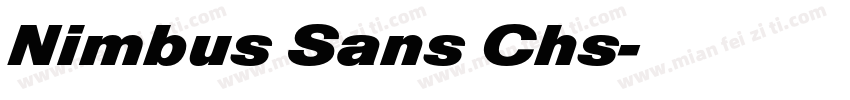 Nimbus Sans Chs字体转换